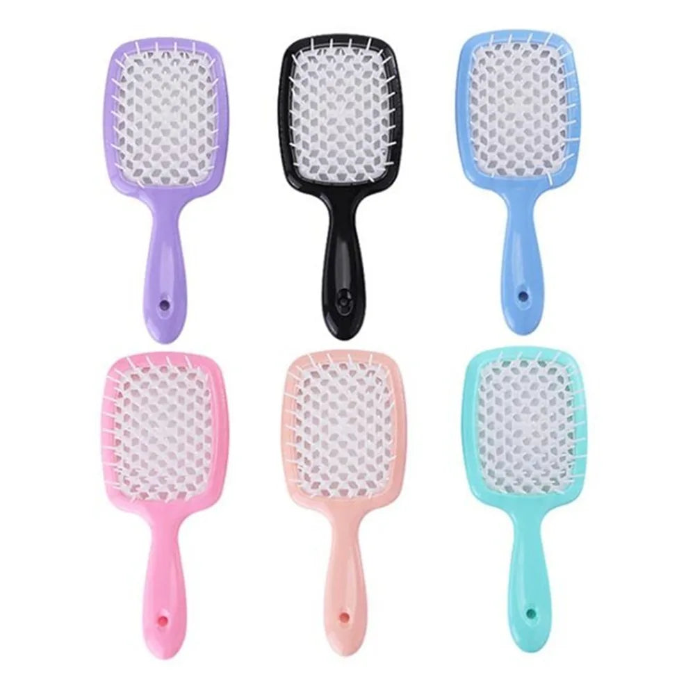 Tangled Hair Comb Detangling Hair Brush Massage Combs Barber Comb Hollow Out Wet Curly Hair Brushes Salon Hair Styling Tools