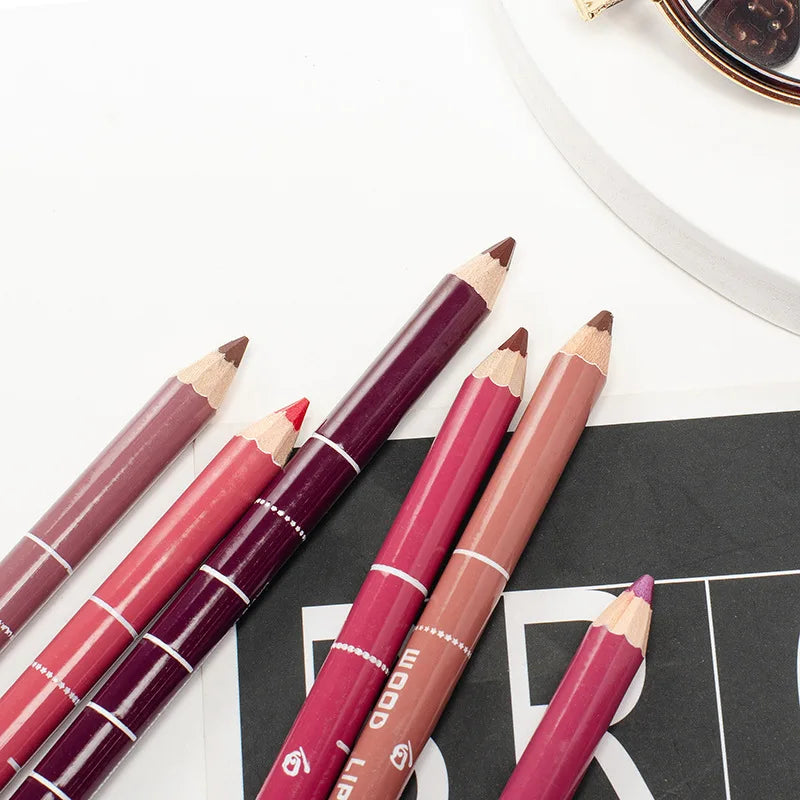 Waterproof Matte Lip Liner Long Lasting Moisturizing Sexy Brown Lip Pencil Women Natural Lipstick Makeup Lip Cosmetics