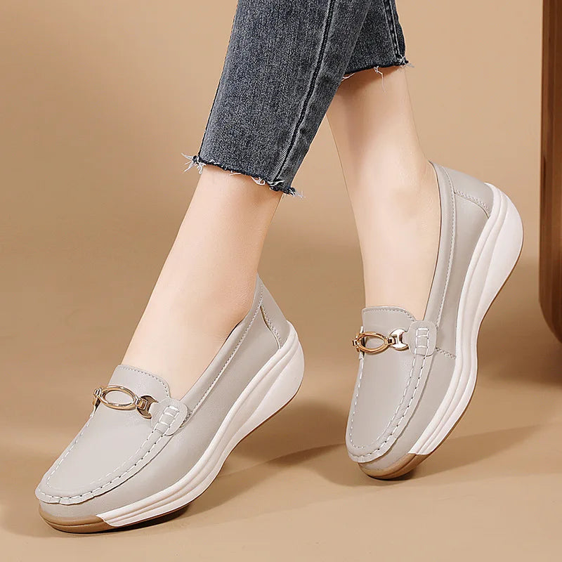 Women Casual Sneakers Printed Side Zipper Platform Plus Size Vulcanized Shoes Zapatillas Mujer Sapato Plataforma Feminino