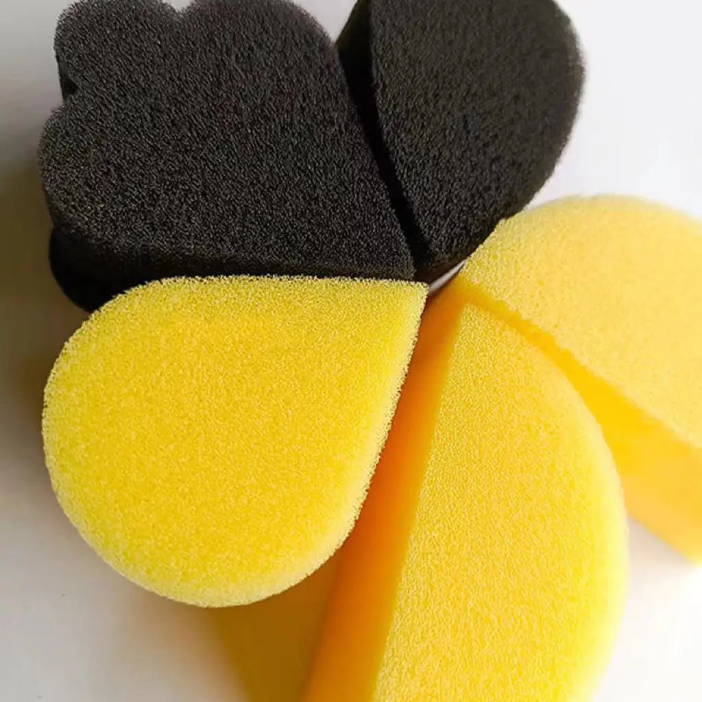 Wholesale Makeup Beauty Custom Shape Halloween Chrismas Face Painting Sponge Black Yellow Pink Facial Sponge