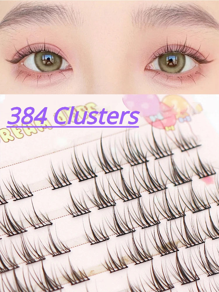 32Rows Manga Lash Eyelash Book High Quality Cluster Lashes Manhua Eyelashes Elf Makeup Strand Eyelashes Y2K Eyelashes Extension