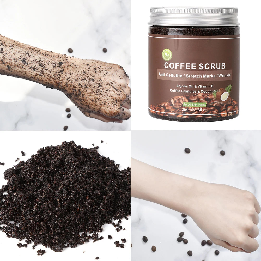 Coffee Scrub Body Scrub Exfoliators Cream Facial Dead Sea Salt For Whitening Moisturizing Anti Cellulite Treatment Acne