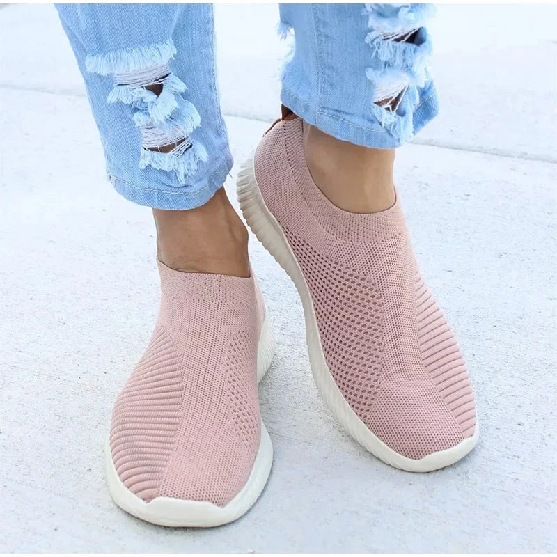 Women Sneakers Fashion Socks Shoes Casual White Sneakers Summer Knitted Vulcanized Shoes Women Trainers Tenis Feminino