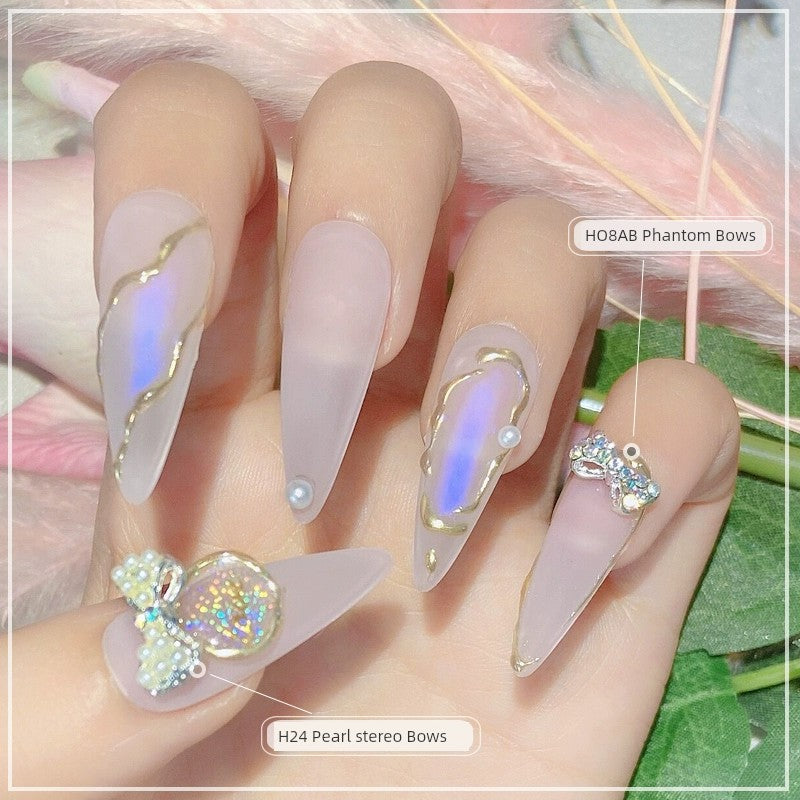 Super Flash Pearl Diamond Silver Small Accessories Nail Ornament