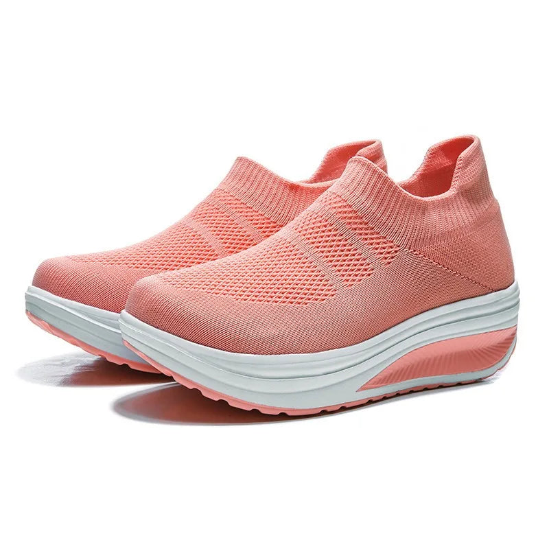 Comemore Super Light Comfortable Shoes 2023 Female Mesh Breathable Sneaker Plataforma Mujer Women Shoes Summer Weave Sneakers