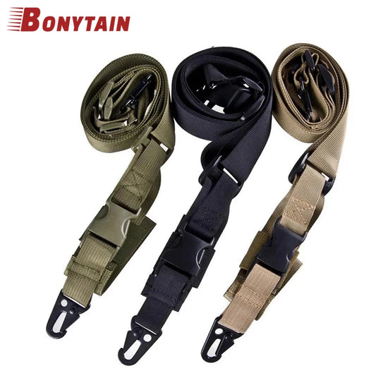 Tactical 3 Point Rifle Sling Strap for Shotgun Airsoft Gun Belt Paintball Braces Outdoor  Shooting Hunting Accessories