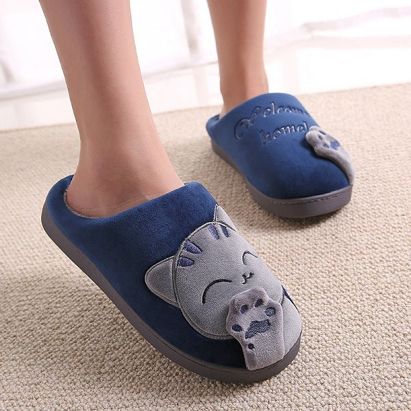 Women's Winter Home Slippers Cartoon Cat